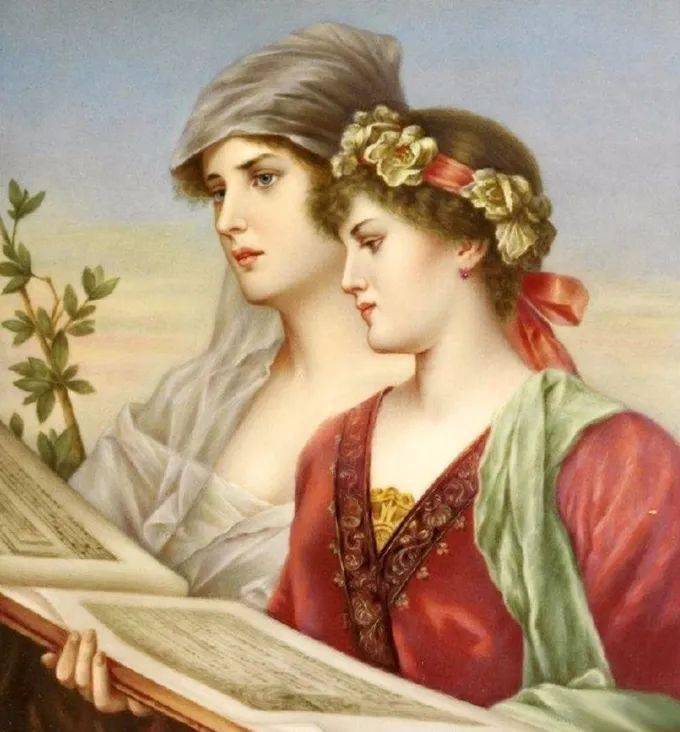 艺术学院!19世纪油画家笔下细腻的年轻漂亮女子,人物造型丰韵端庄 雍容华贵