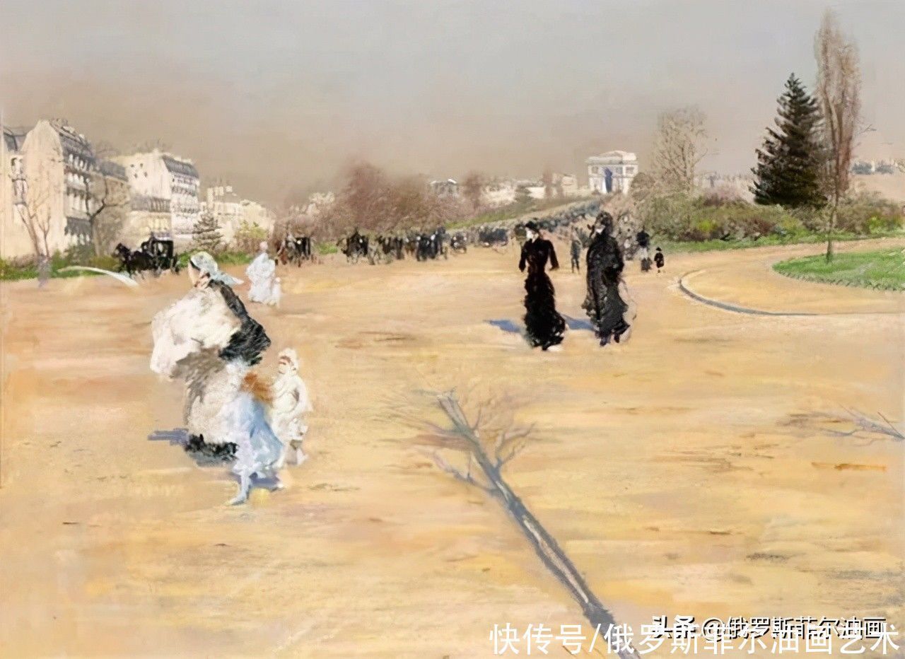 de#意大利大画家德·尼蒂斯的油画作品,莫名的好看,耐看,非常喜欢