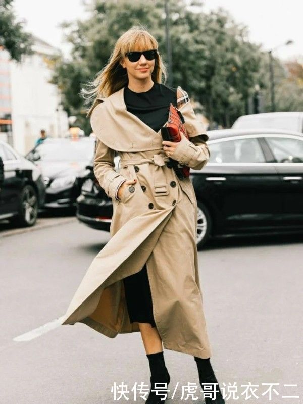 过年“风衣”这么搭，简约大气到骨子里，这才是时髦精该有的打扮