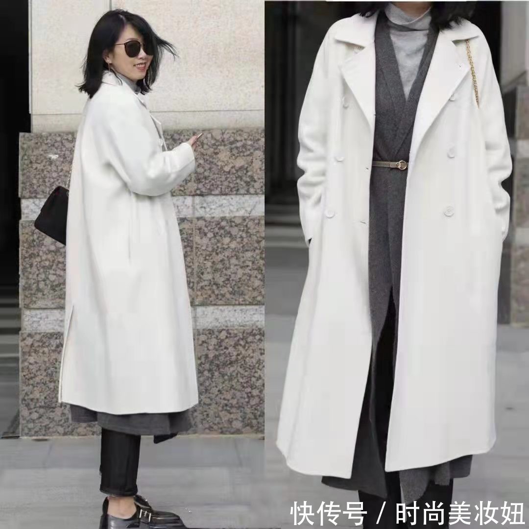 大衣 上了年纪的女人,想要年轻别穿皮草,穿白色大衣简洁又高级