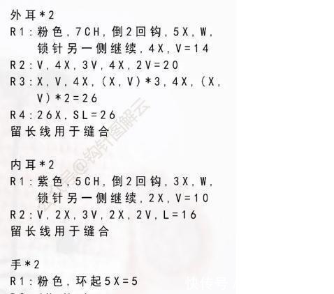 来袭|钩针图解｜迷你小驴屹耳倔强来袭，掌声和欢呼声在哪里