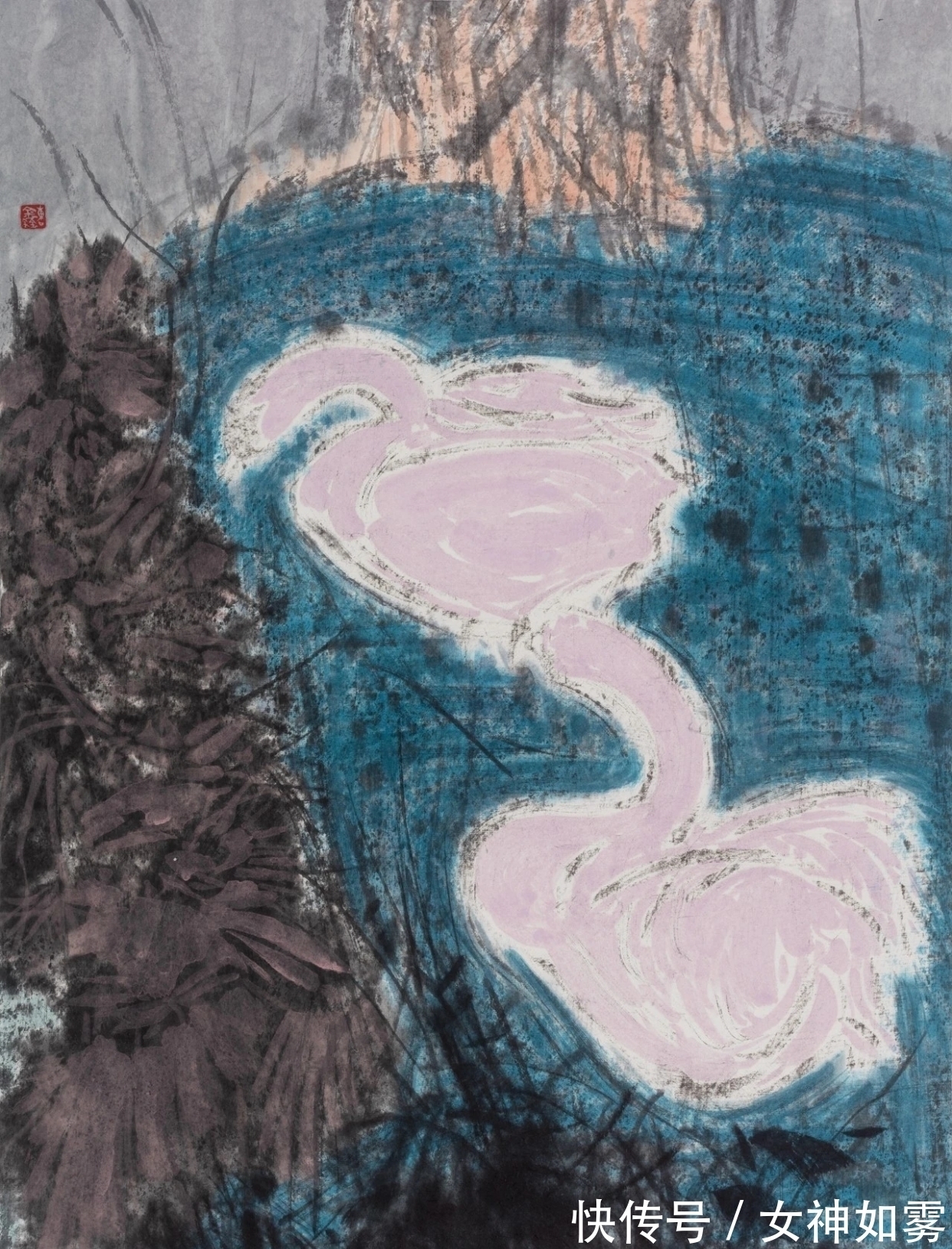 曹鑫&曹鑫中国画|有意渲染一种神秘而幽深的气氛