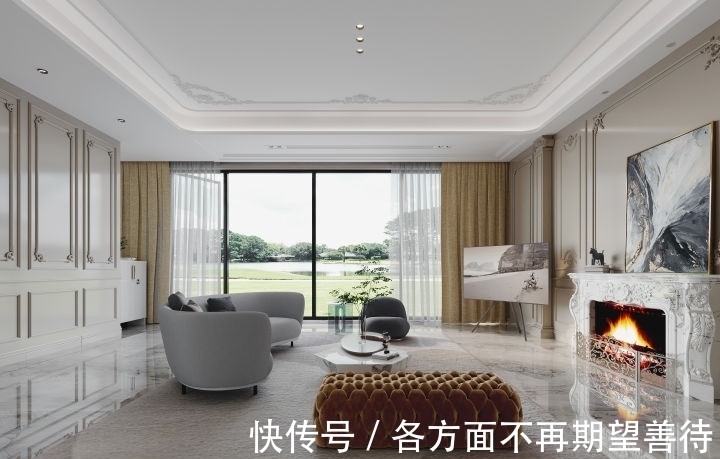 南通品清别墅装饰|440㎡现代美式别墅 | 高饱和度