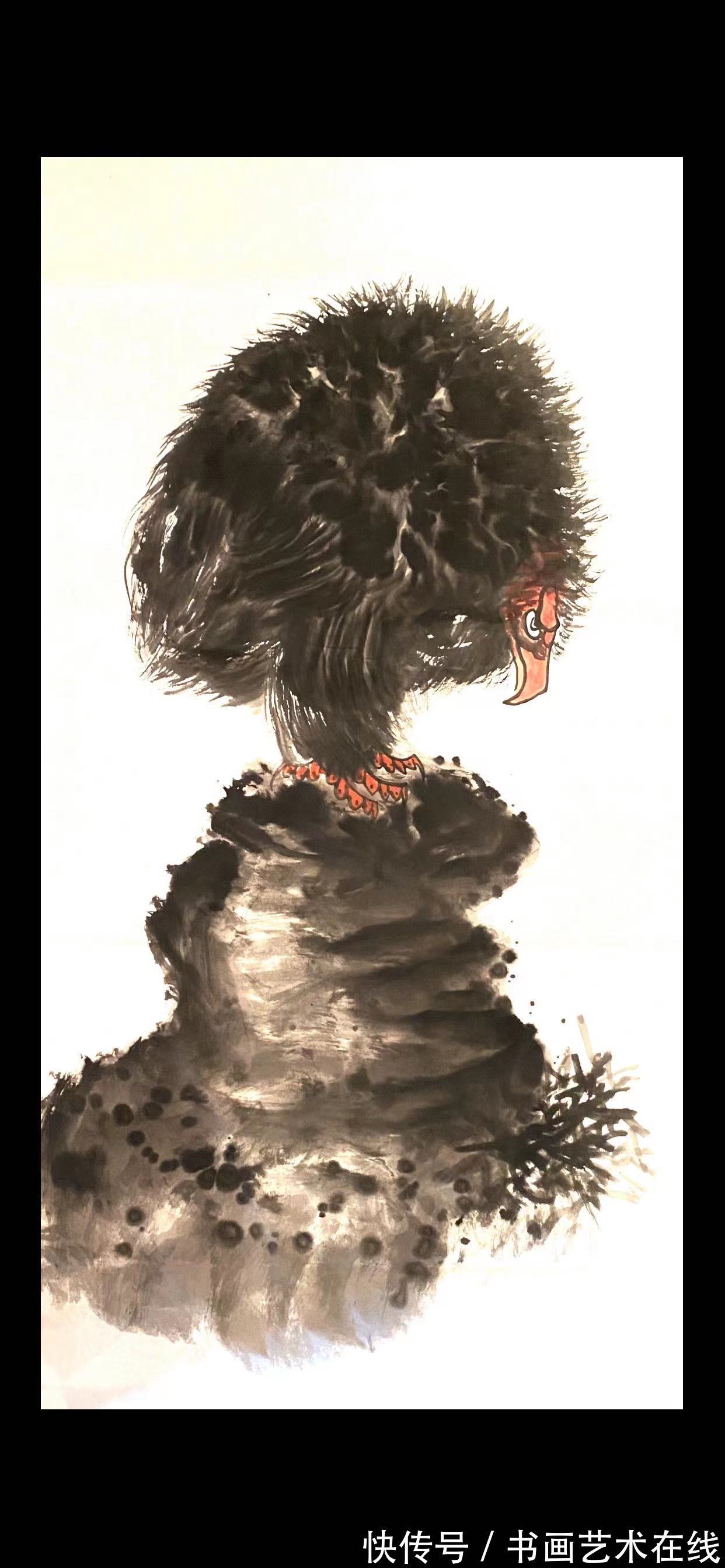 国画&著名国画大家朱祖国,以鹰画而闻名于世,受到众多名家称赞