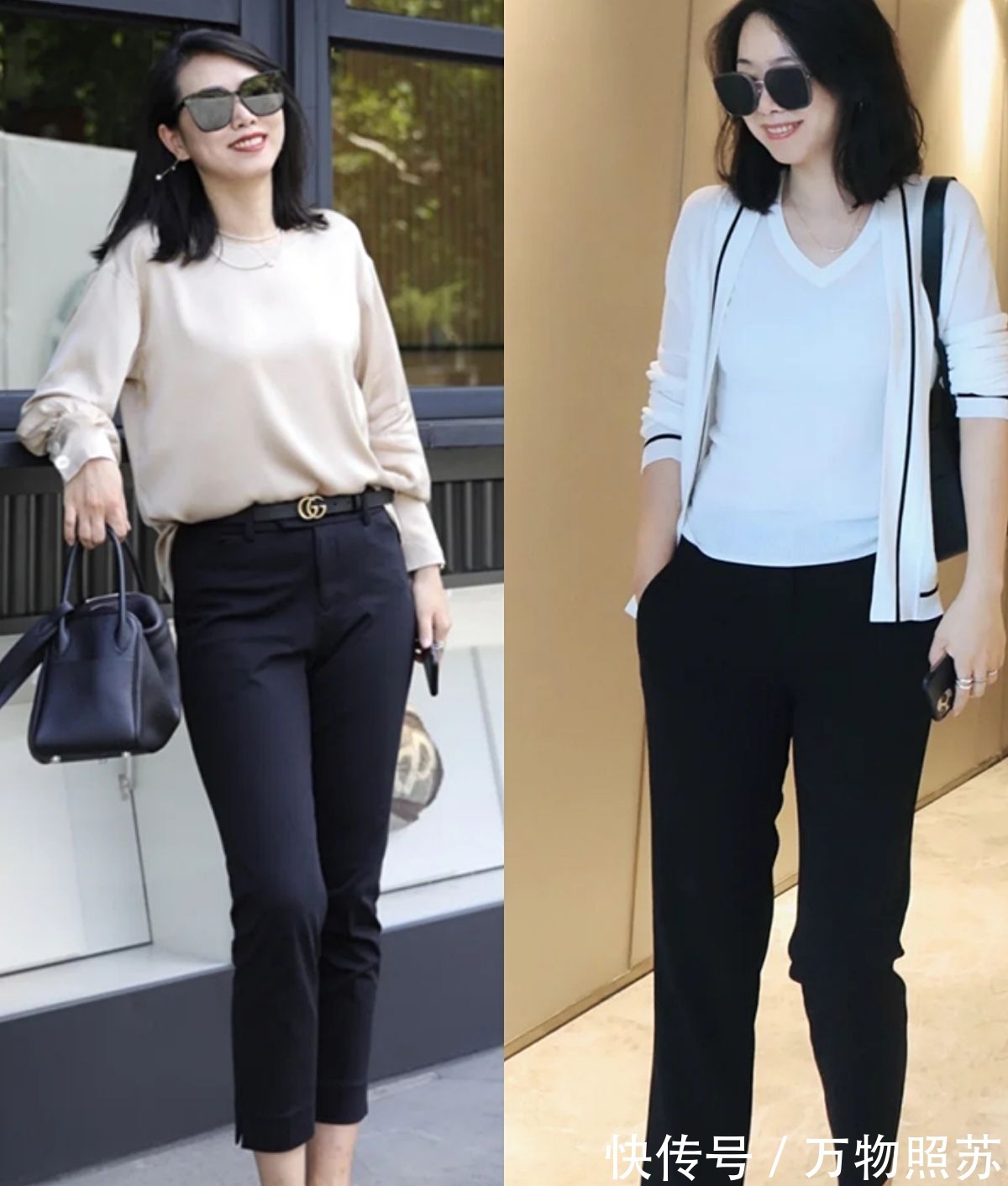 中年 这才是中年女性该有的打扮，九分裤+平底鞋，显瘦舒适又知性