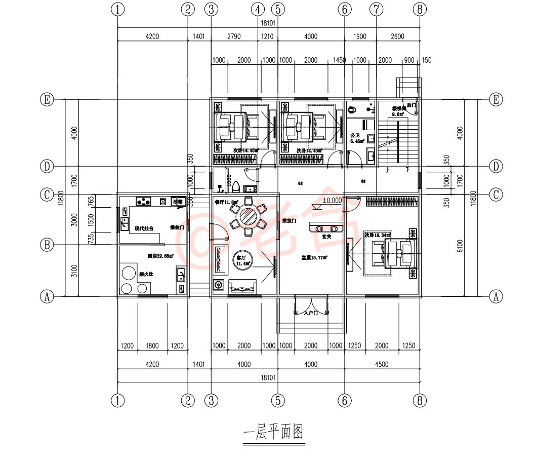造价|农村自建房二层别墅+耳房,设计大气美观,实用性高,造价20万