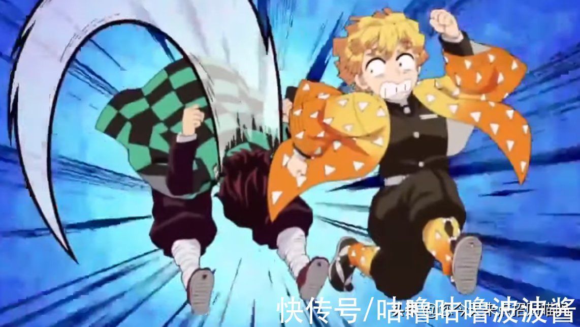 追逐战|鬼灭之刃小剧场揭秘:三小强每天日常做什么,炭治郎头槌的秘密