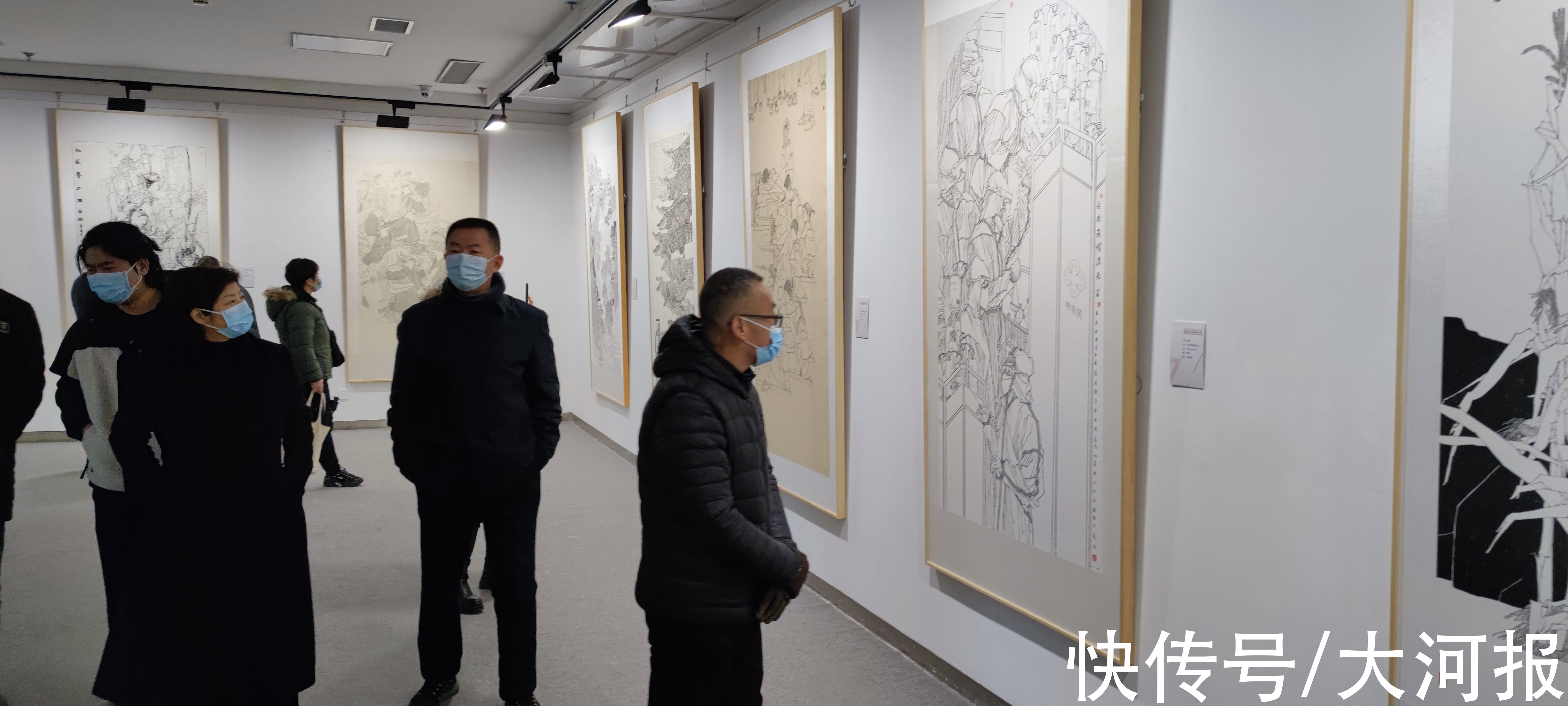 河南省|全国第六届中国画线描艺术展在郑开幕