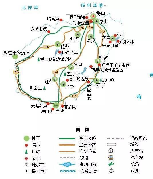 全国旅游地图精简版，太实用了！（值得收藏）