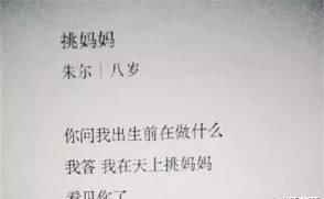 情感|小学生才是文学大师,短短几行字,就写尽了人世间最真挚的情感