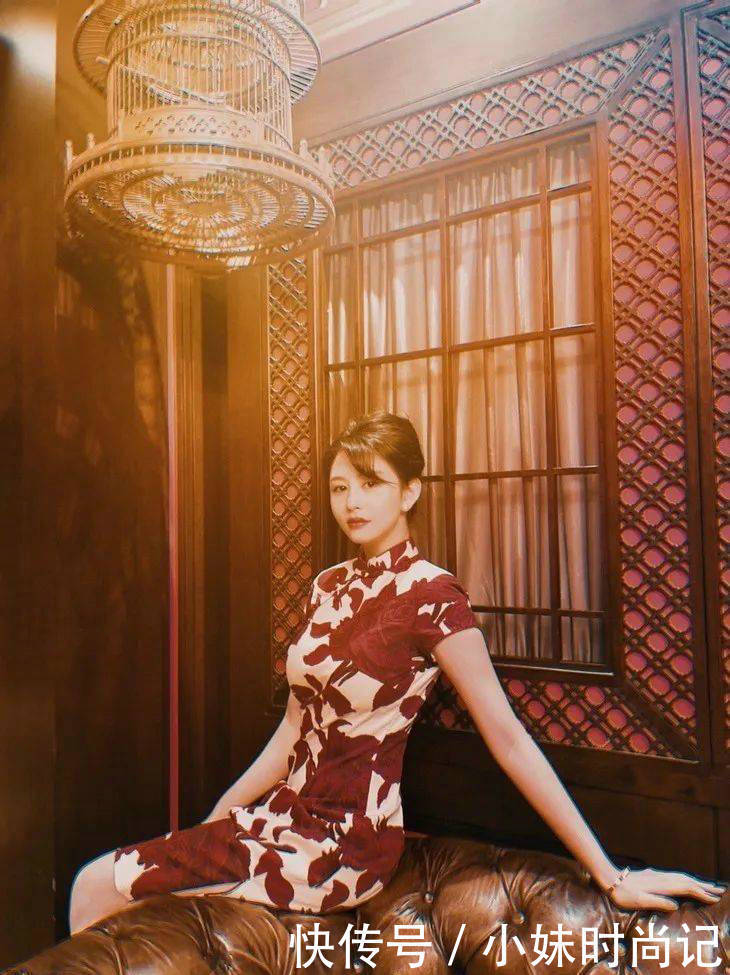 曲线|旗袍在每个女人身上都能大放异彩，衬托出你精致的曲线