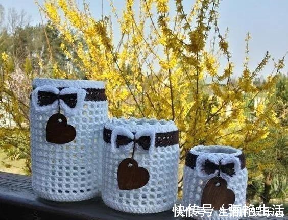 给普通的废旧玻璃瓶穿件衣服,颜值翻番!DIY变废为宝手工制作!