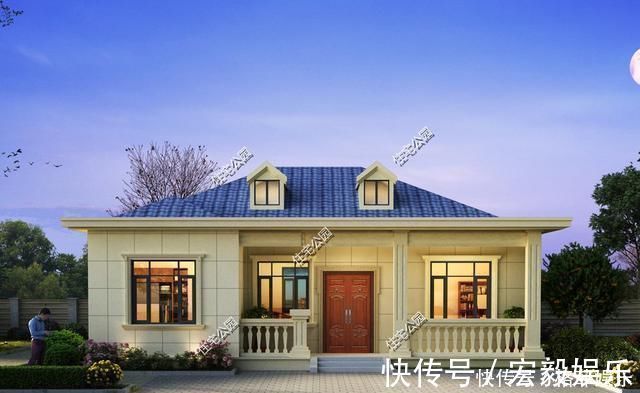 屋顶|回农村给父母盖养老房,20多万就够了,3套图纸你喜欢哪套