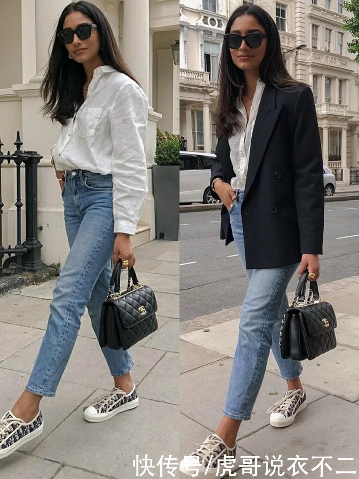 九分牛仔裤关键在鞋子，有品位的女人会配这3种，百搭时尚显气质