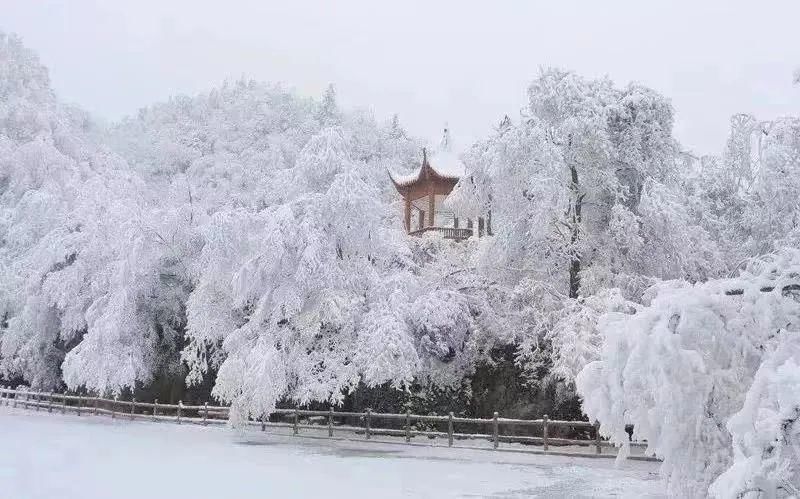 雪景如斯，大美汉江源