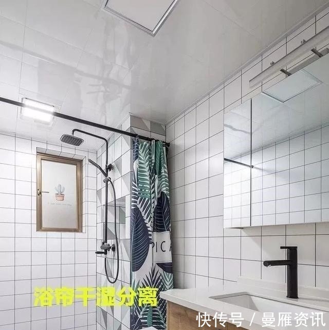 淋浴区|马桶和淋浴区共用一扇门,一门2用实现三分离式,比日本那招实用