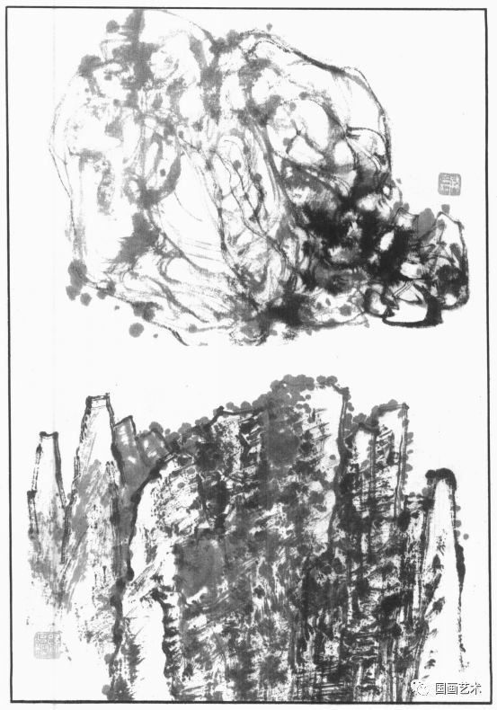  孙克纲 画山石徒稿分享