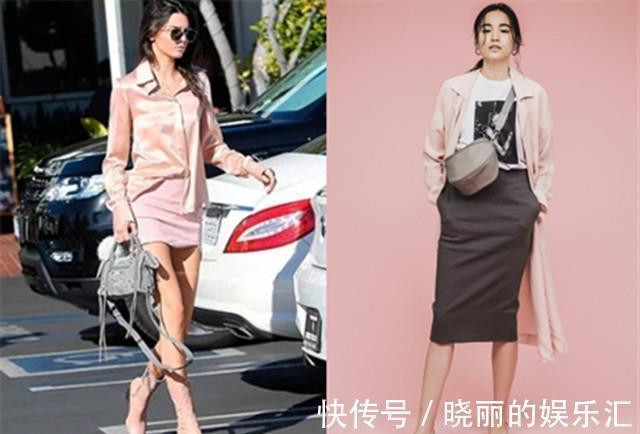 左图 只知道灰色高级,没想到与粉色搭配后,更显温柔与知性