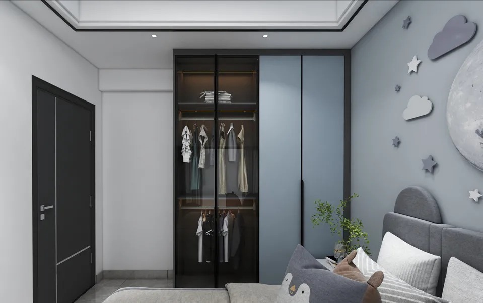 衣柜|喜欢深色系不能错过的设计,这套4房两厅尽显高级