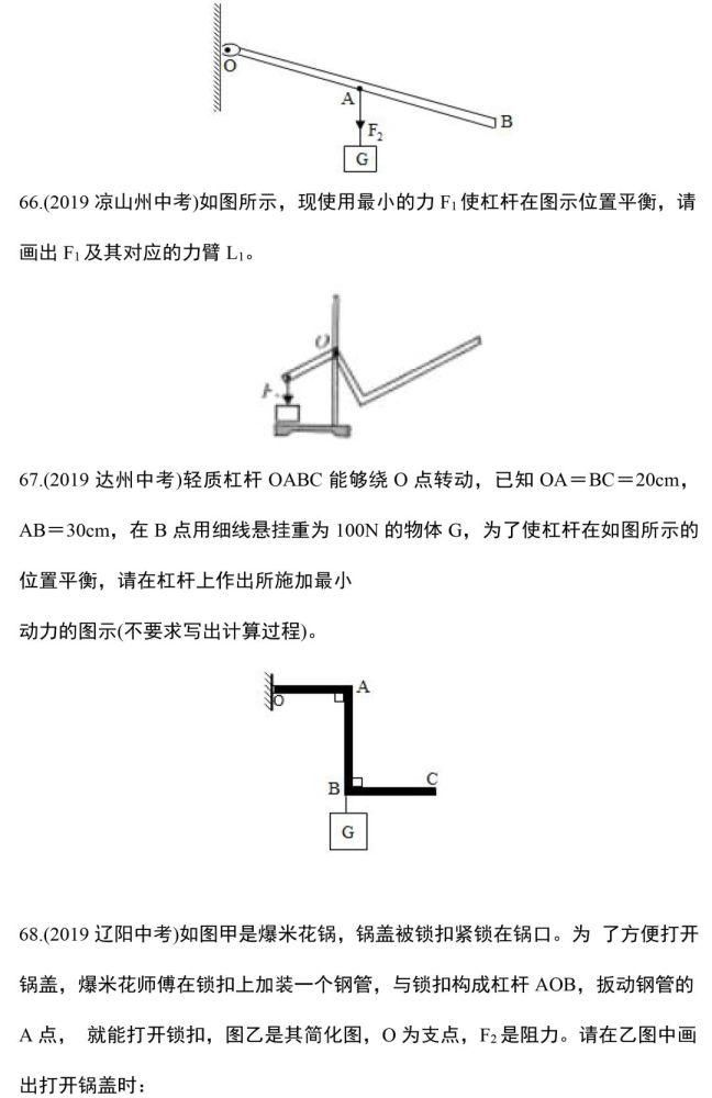 作图|力学作图题，这88道精选作图题一定要做！