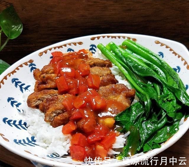 酥炸粉|茄汁猪扒饭，浓郁香酥，美味可口！
