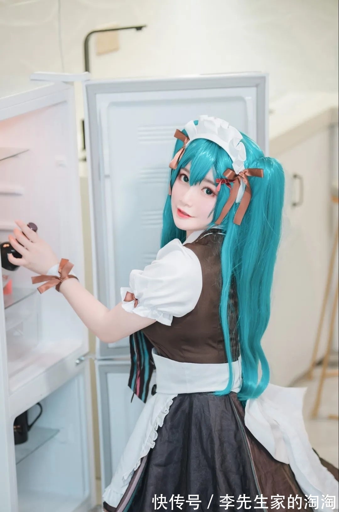 初音咖啡厅|cos：初音咖啡厅女仆cos正片@梦璃