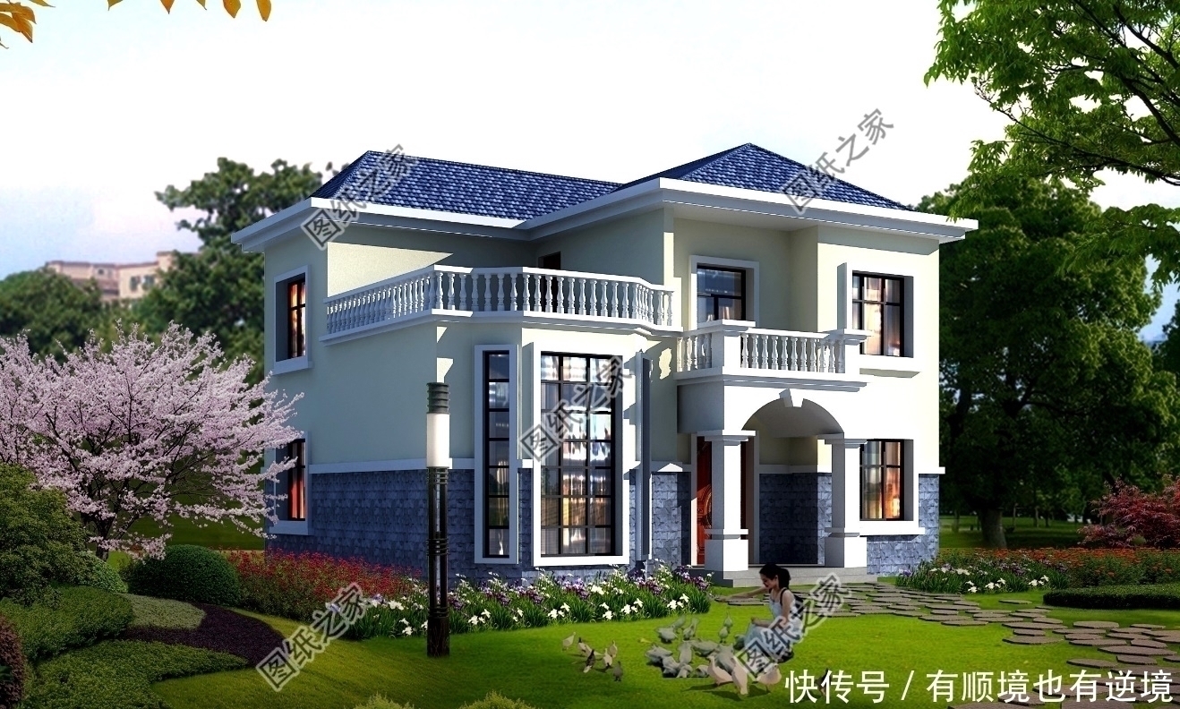 户型|150平米左右二层别墅设计图,农村别墅这样建,城市楼房一样好看
