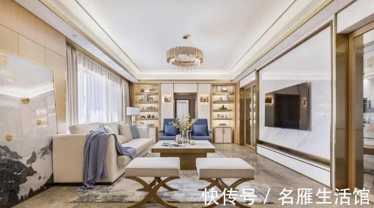 奢华|温州女士的现代四居室，巧用金属元素，精致中透着小奢华