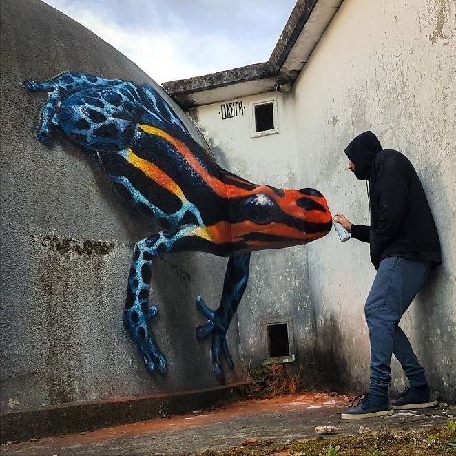 清真假#18张令人惊叹的裸眼3D画,一面墙凭空消失,狗都分不清真假一直叫