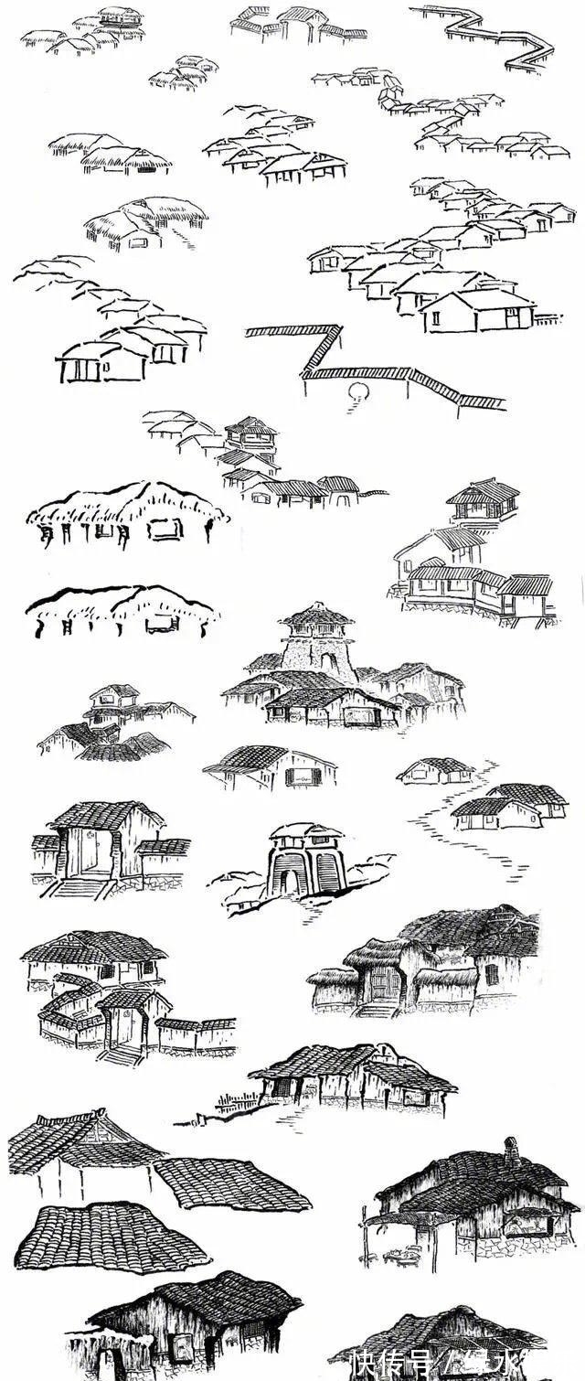 画作|传统点景很难画,就算是老师也经常画错,国画初学者一定要注意