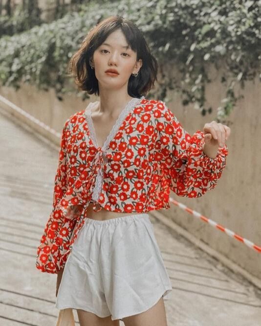 长相舒服又极具氛围感泰国短发女孩meiinpsn 颜值和衣品也都太A了