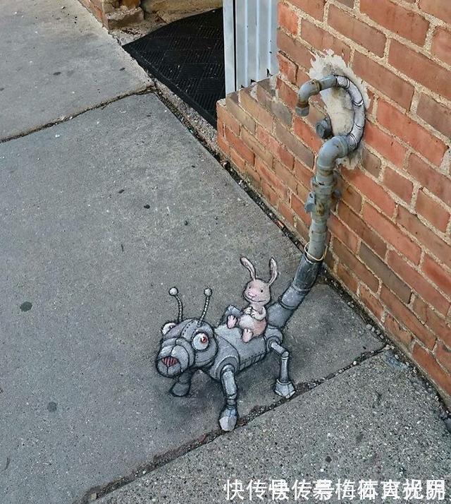 密歇根州!他用粉笔在街边“乱涂乱画”,吸引了百万粉丝,网友:能多来点吗