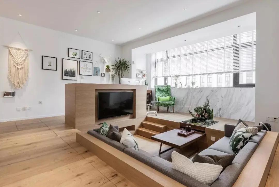 下沉式|等我有了大新房,客厅也要设计下沉式,拿豪宅都不换!