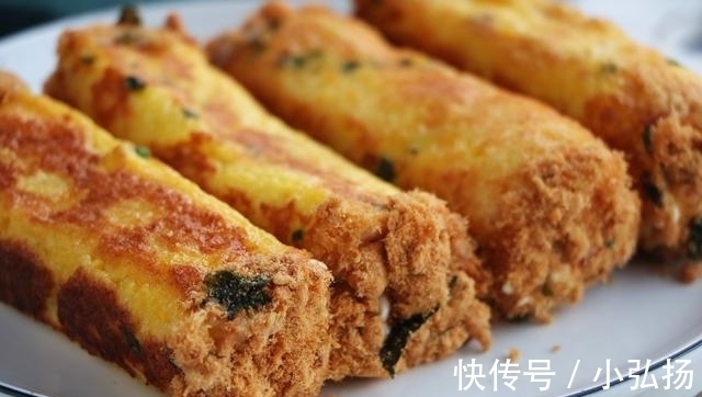 营养|5分钟快手早餐,营养又好吃,一卷一煎就搞定,孩子隔天就要吃!