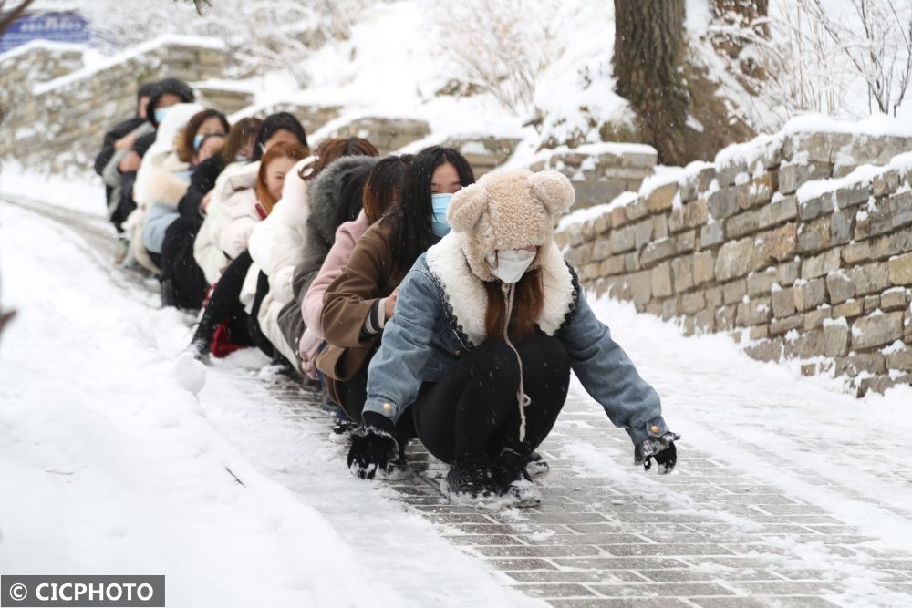 甘肃|甘肃平凉：柳湖雪景美如画