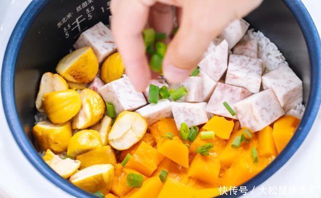 秋天|深秋三宝饭,秋天不吃它就白过了,不加一滴油,省事一锅焖