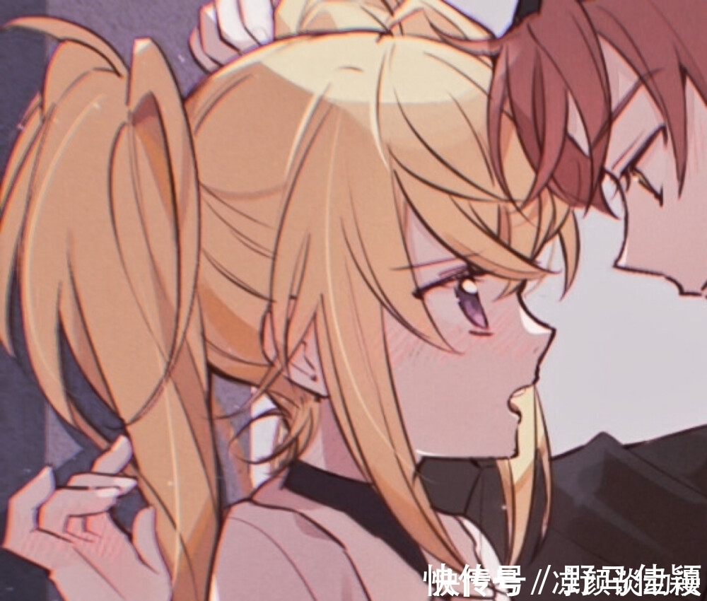 情侣头像|甜丧·低糖·动漫情侣头像：终是喜于脸红，终于眼红。