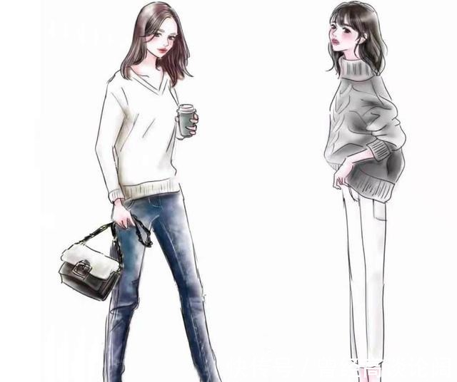 格纹 3种穿衣状态,你是哪一种早秋最美“手绘穿搭”,只教穿衣干货!