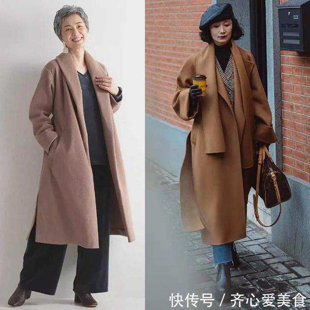 米色|60岁阿姨比三木妈妈还时髦，无龄感穿搭减龄又洋气，值得借鉴
