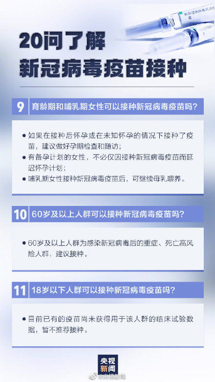 疫苗|新冠疫苗接种20问 这组图，为你答疑解惑！