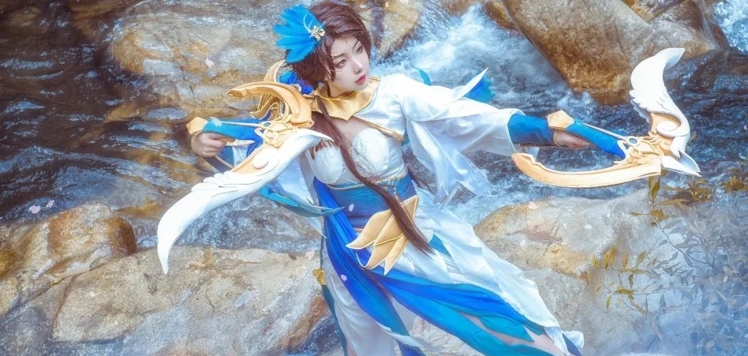 王者荣耀|cos:王者荣耀云霓雀翎·虞姬cos正片@萦风乱雪