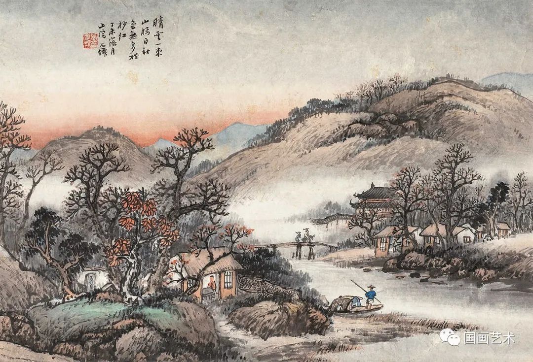 冯超然#国画名家画秋山，澄滤心灵