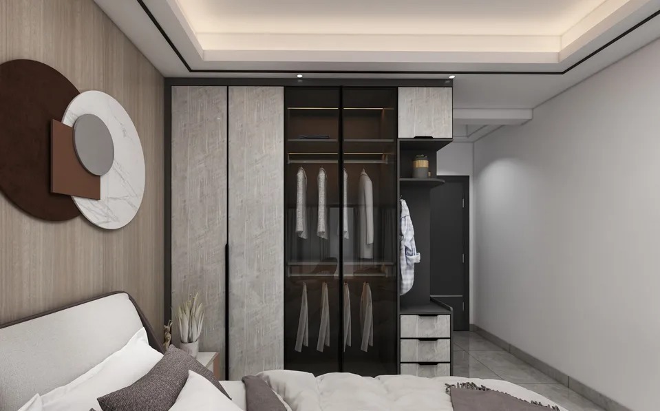 衣柜|喜欢深色系不能错过的设计,这套4房两厅尽显高级