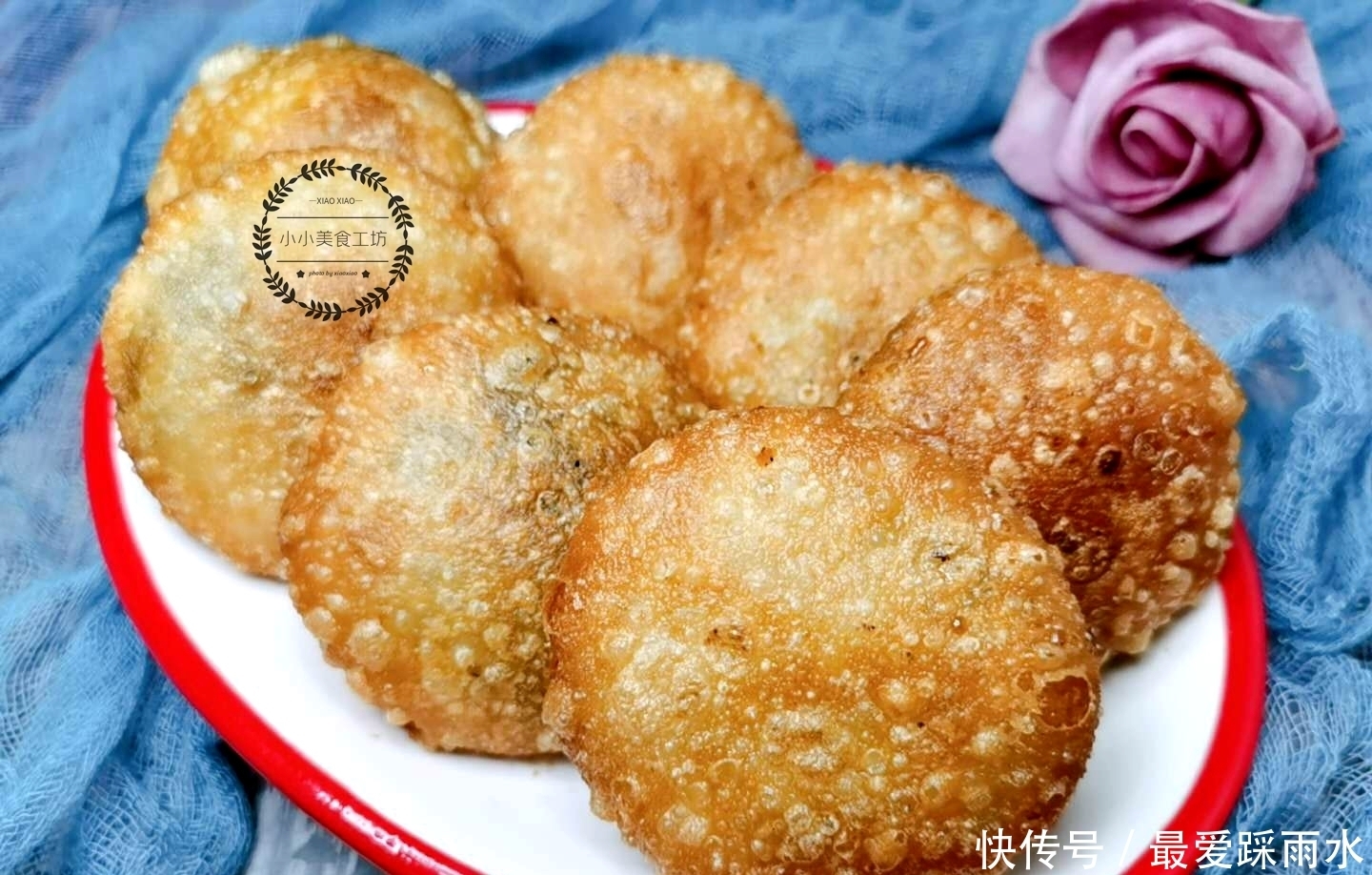 破皮|炸糖糕时,直接烫面就错了,教你正确做法,个个酥脆,空心不破皮