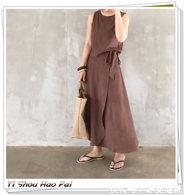 搭配 轻松而时尚,显瘦有气质裹身裙的搭配示范,谁穿谁美