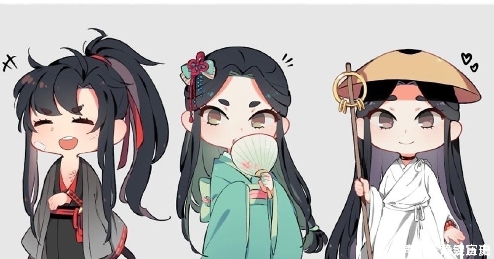 墨香$画师笔下的墨香儿媳们,羡羡风格有点不搭,动物全家福很有爱!