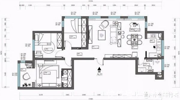 北欧风|看了他的127㎡新家,才懂“横厅式”布局为何受欢迎,让人羡慕