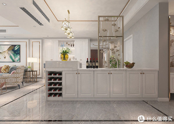 现代|四口之家的现代轻奢风装修，餐厅是家里面的亮点，入户感觉很惊艳