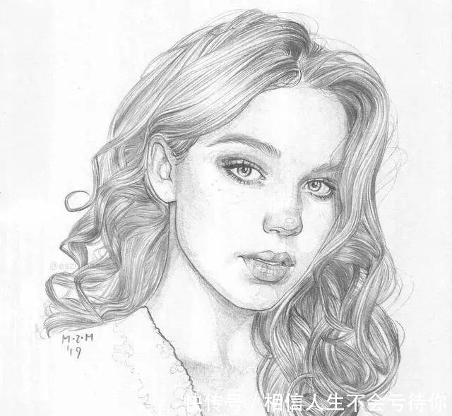 简洁的少女速写,灵动的美!