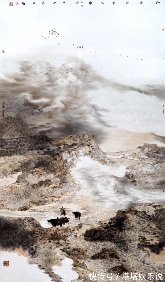 山水画!玄妙|薛俊水山水画